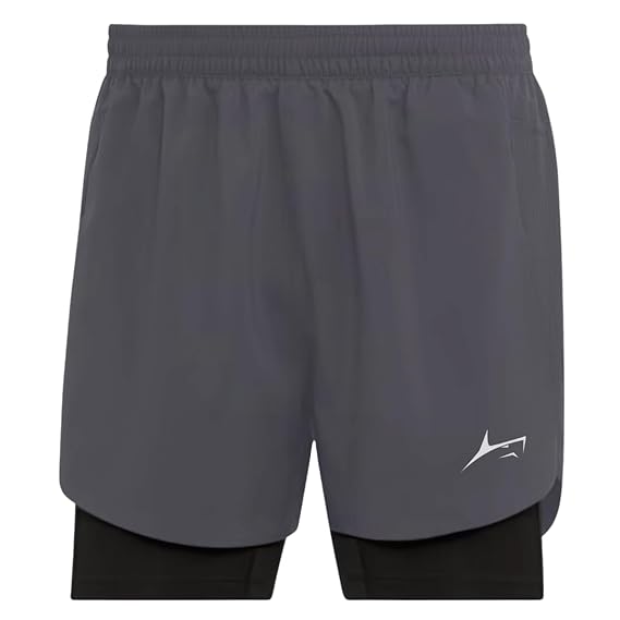 2 in 1 Active Dual Shorts with Inner Tights Layer