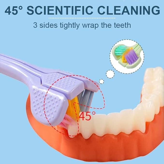 3-Sided Triple Angle Toothbrush Pack of 1