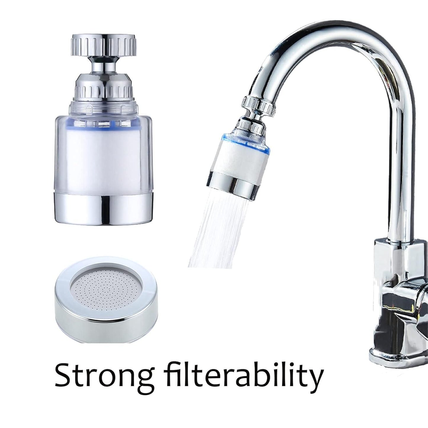 360-Degree Rotating Sink Water Faucet Filter