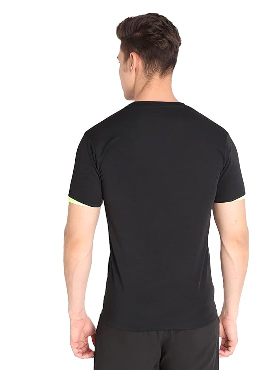 Men's Round Neck Gym Sports Regular Fit T-Shirt