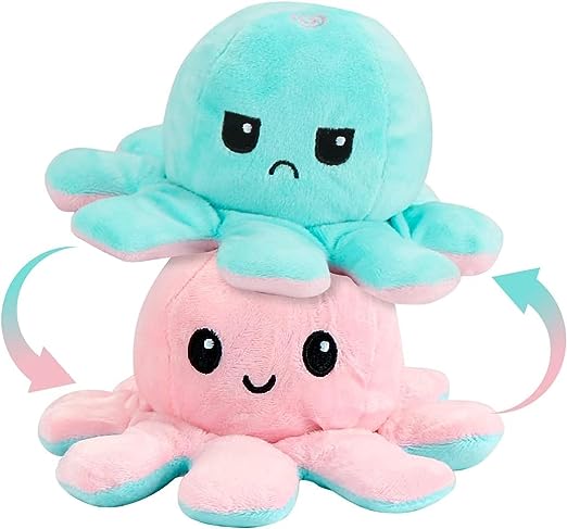 Toy Octopus Plushie Reversible Soft Toys for Kids