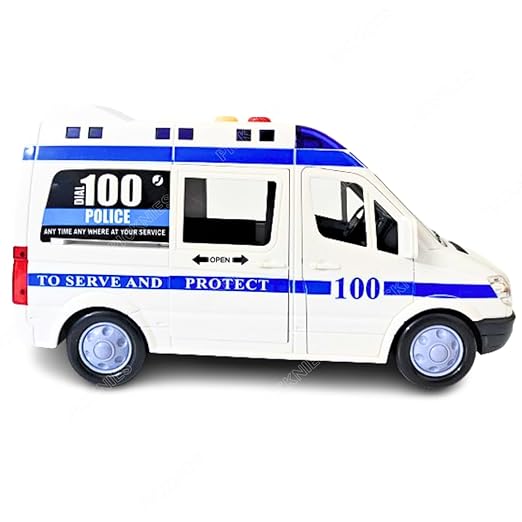 Police Toy Van for Kids with Light & Siren Sound Effects