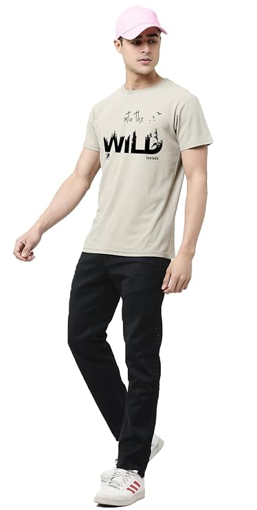 Regular Fit Half Sleeve Round Neck Men's T-Shirt