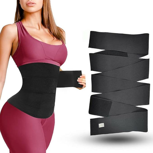 Slim Belt for Women Belly Fat Elastic Waist Shaper for Weight and Flat Belly Tummy Reduction Belt for After Delivery Slimming Tummy Fat Waist Shape Wear and HIPS Trainer Slim Stomach