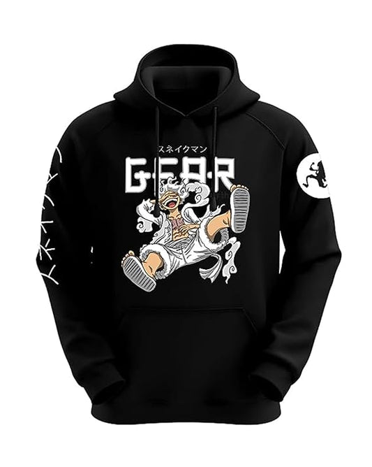 One Piece Luffy Gear 5 Sun God Unisex Anime Hoodie for Men & Women 100% Cotton