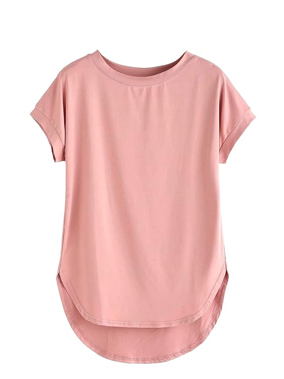 Combo of Plain Color Stylish Up and Down Cotton Tshirt for women