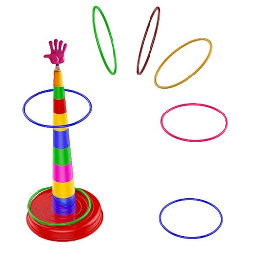 Shape Sorter Ring Toss Game for Ages 3 to Adults