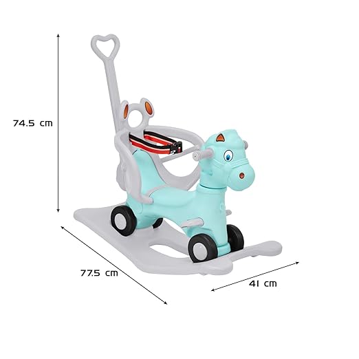 3-in-1 Ride-on and Rocker with Parental Handle