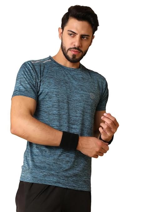 Men's Round Neck Regular Dry Fit Gym Sports Regular Fit T-Shirt