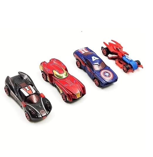 Mini Metal Car for Kids, Avenger Car Pack of 4 Mini Racers Series Diecast Cars Suitable for Children