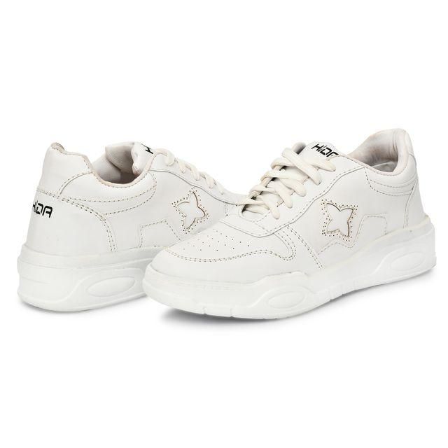 Men's Texture White Lace Up Casual Shoes