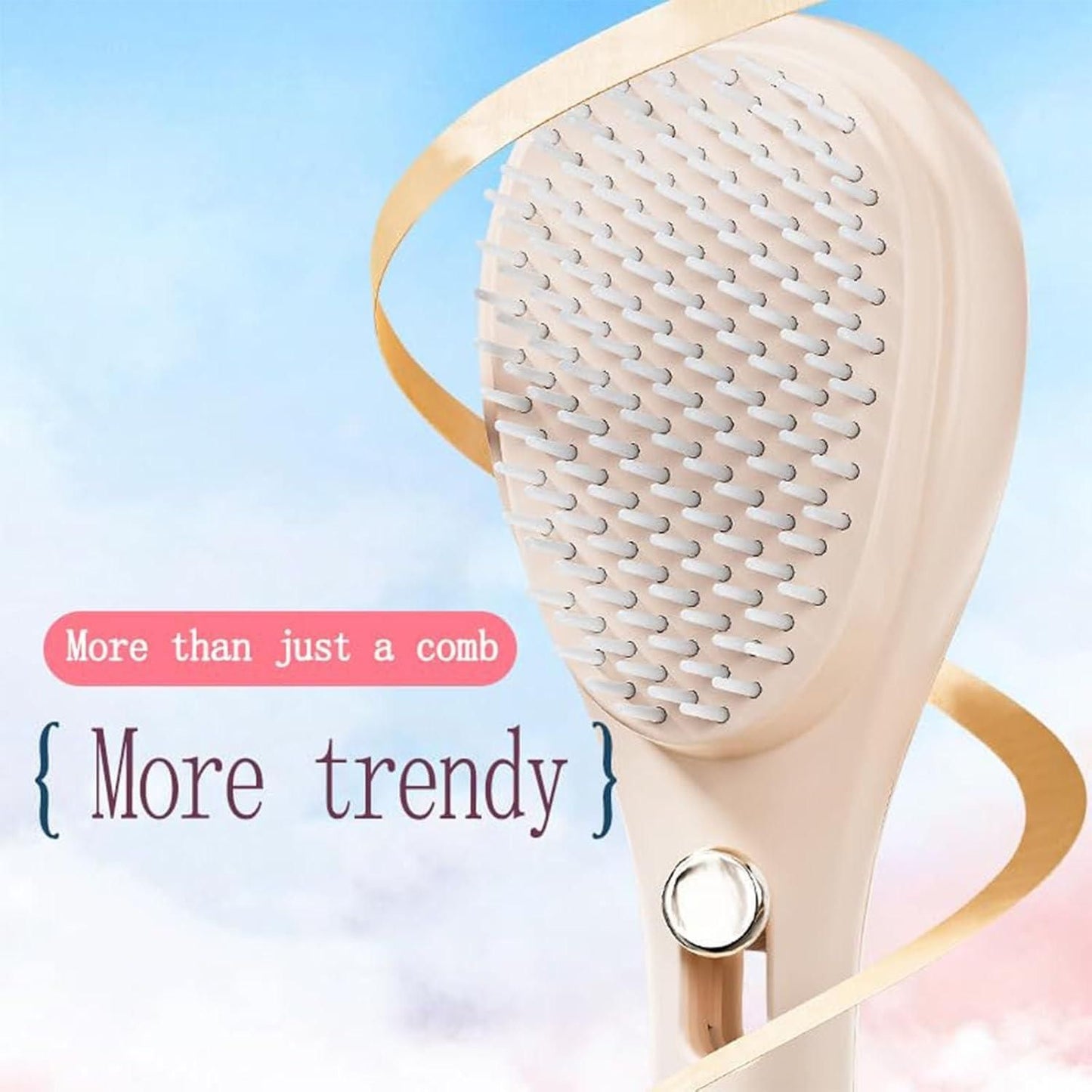 Scalp Massage Comb with Retractable Bristle