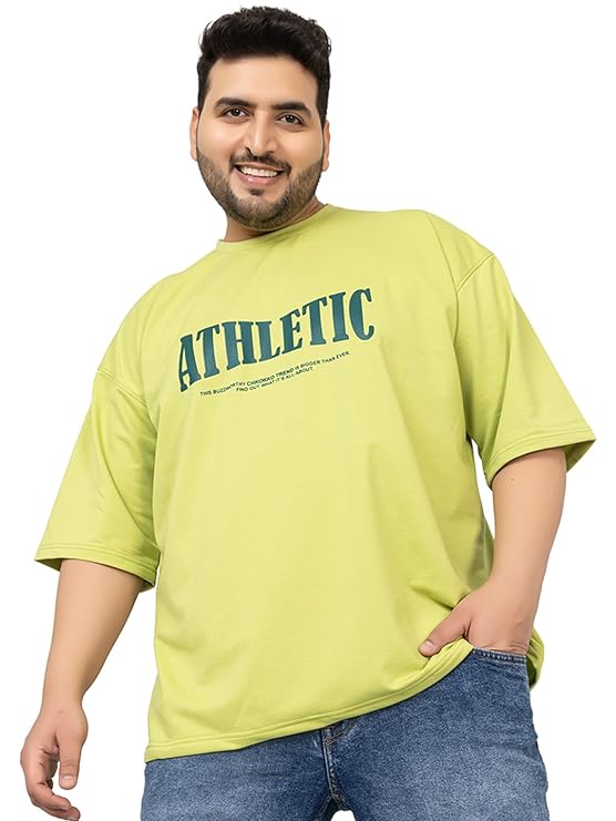 Men's Cotton Plus Size Half Sleeves Regular Fit T-Shirt