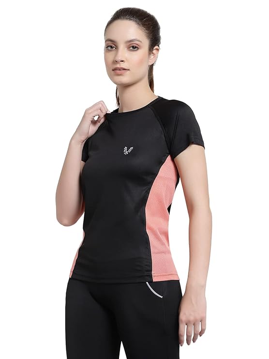 Womens Dry Fit Workout Top Sports Gym T-Shirt