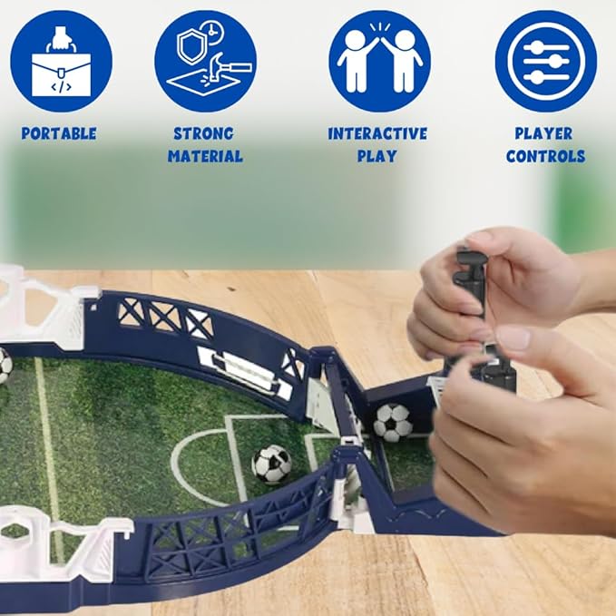 Mini Football GameIndoor Mini Tabletop Soccer Game2 Players Interactive Hand Football Board Game