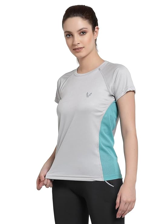 Womens Dry Fit Workout Top Sports Gym T-Shirt