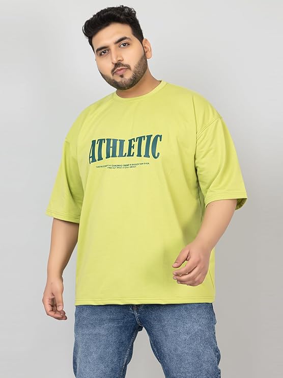 Men's Cotton Plus Size Half Sleeves Regular Fit T-Shirt