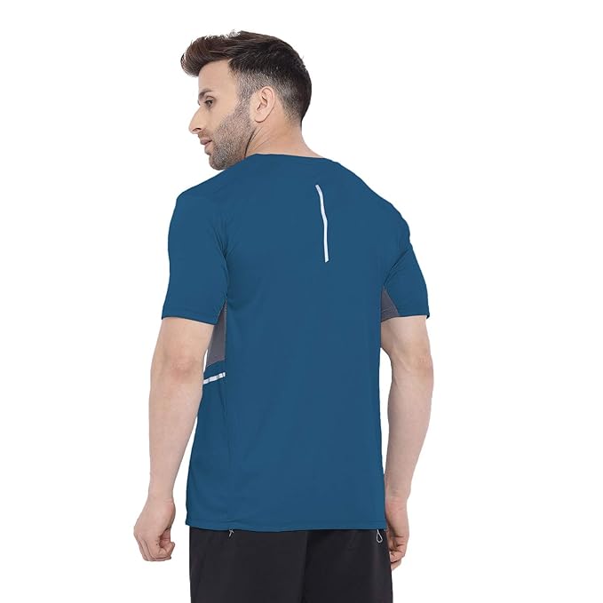 Men Round Neck Regular Dry Fit Gym Sports TShirt