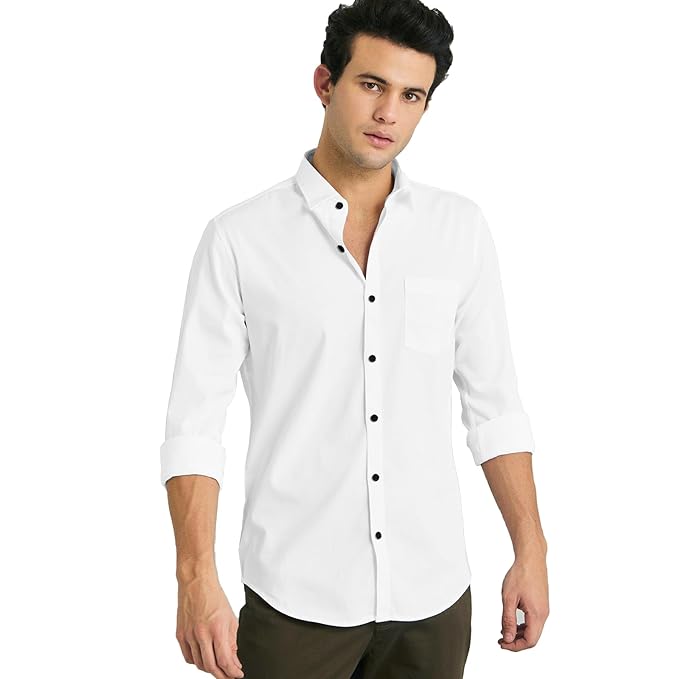 Men's Casual Plain Shirt