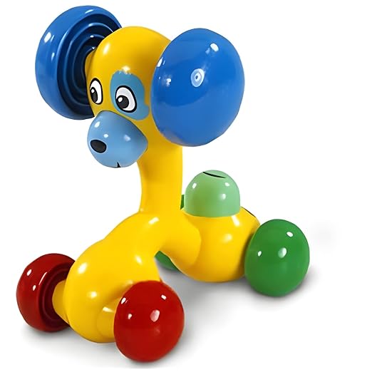 Friction Dog Toy Cute Puppy 3 Face Role Play Toy|Yellow