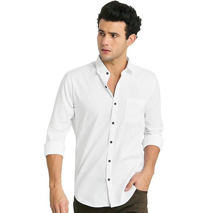 Men's Casual Plain Shirt