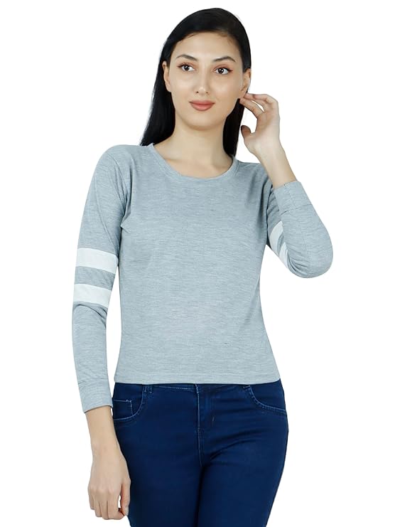 Women's Stylish, Premium & Organic Cotton Full Sleeve T-Shirt