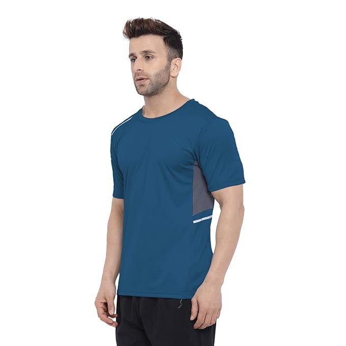 Men Round Neck Regular Dry Fit Gym Sports TShirt