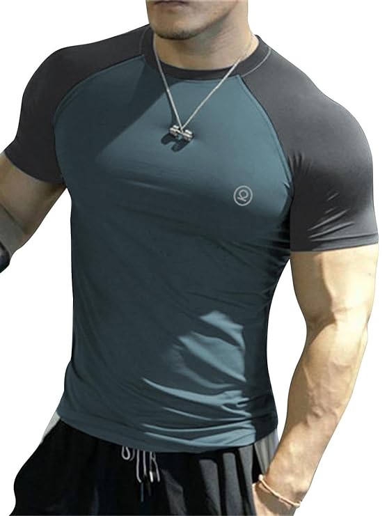 Men Round Neck Regular Dry Fit Gym Sports TShirt