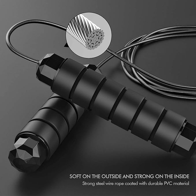 Adjustable Length Skipping Rope for Men & Women