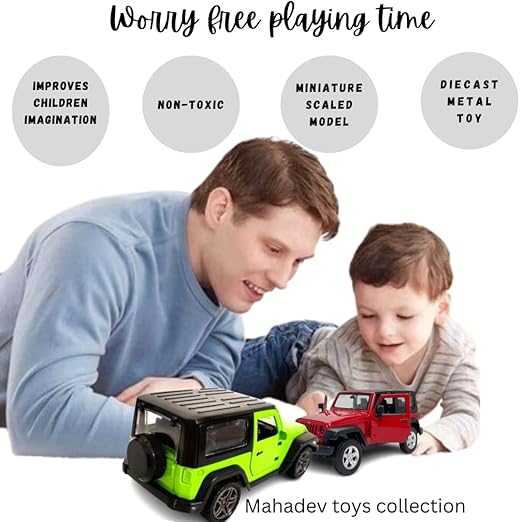 Pullback Thar. car Toy for Kids in diecast Metal