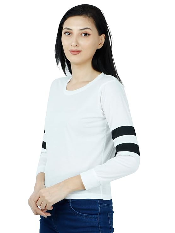 Women's Stylish, Premium & Organic Cotton Full Sleeve T-Shirt