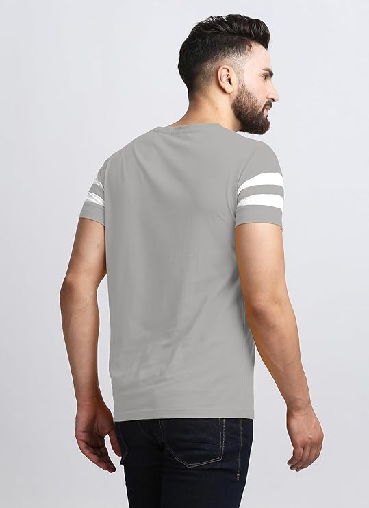 T-shirt for Mens Double Stripes on Chest