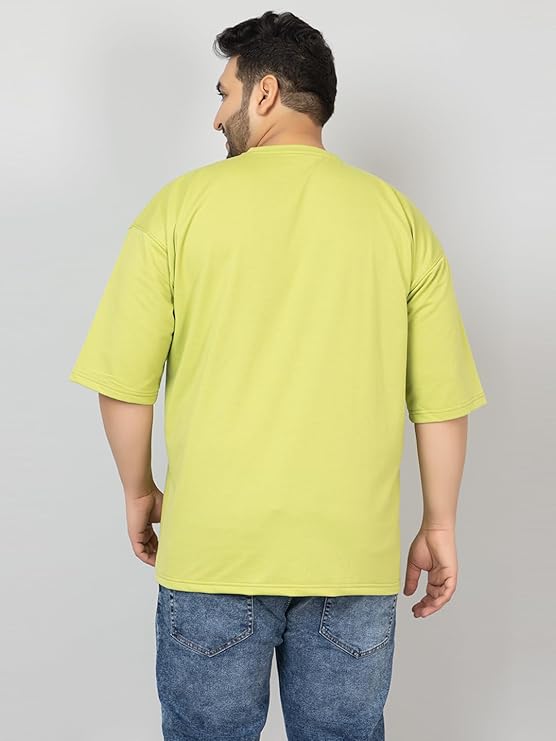 Men's Cotton Plus Size Half Sleeves Regular Fit T-Shirt