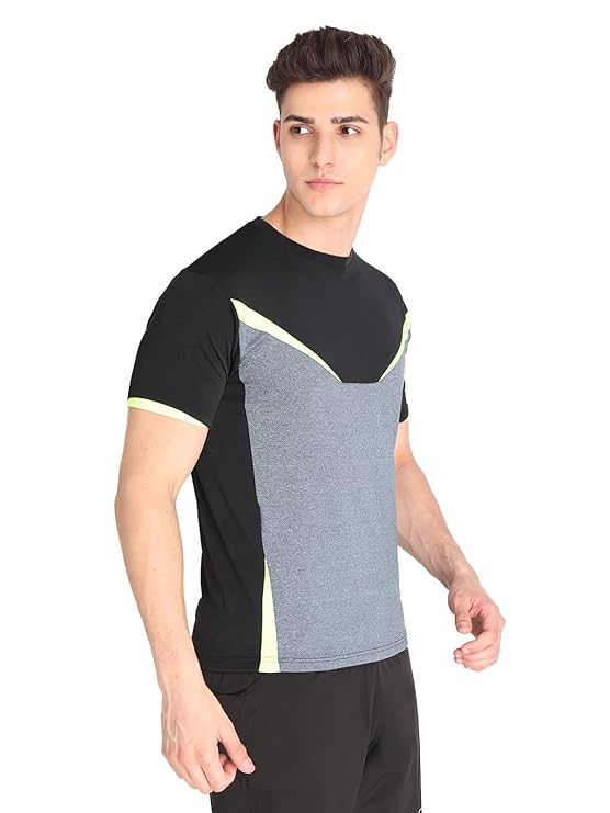 Men's Round Neck Gym Sports Regular Fit T-Shirt