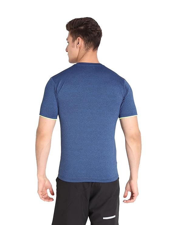 Men's Round Neck Gym Sports Regular Fit T-Shirt