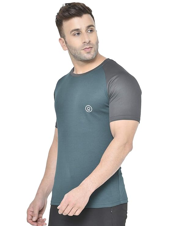 Men Round Neck Regular Dry Fit Gym Sports TShirt