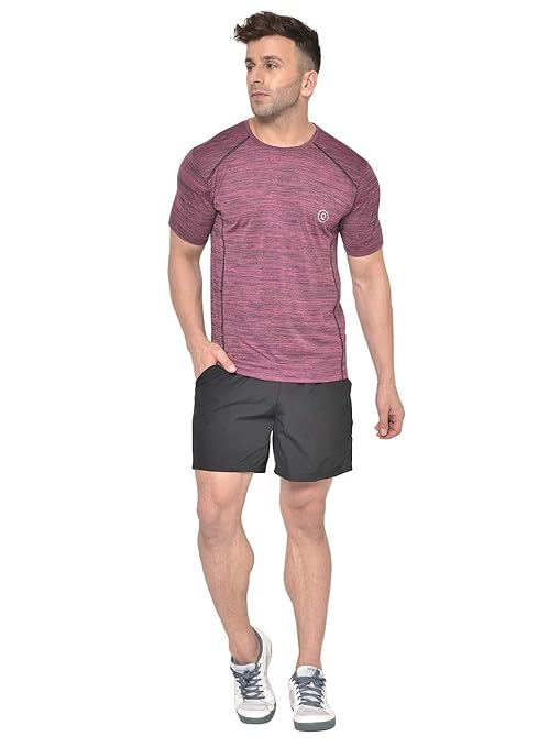 Men's Round Neck Regular Dry Fit Gym Sports Regular Fit T-Shirt