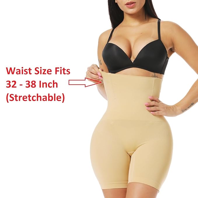 Women's Tummy Tucker High Waist Shapewear with Anti Rolling Strip Panties