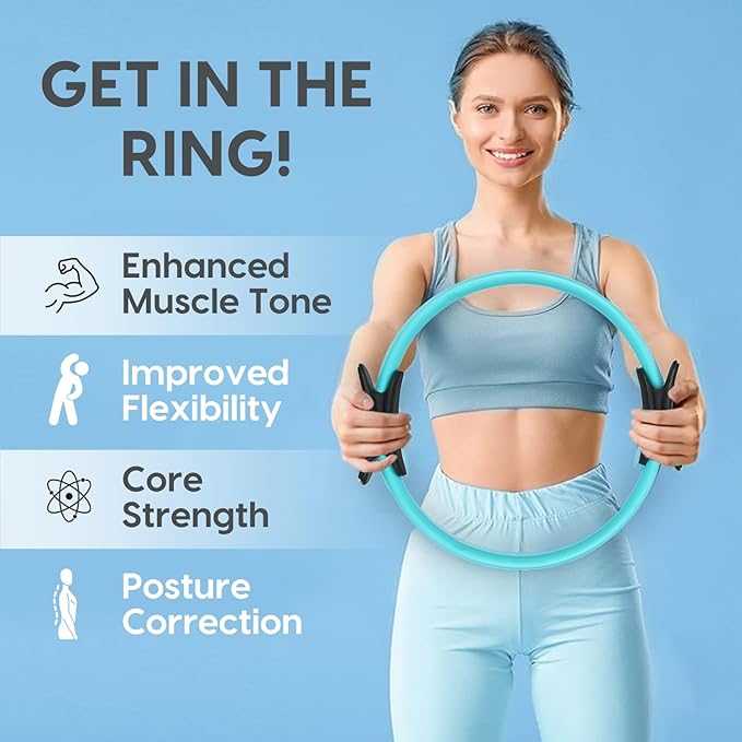 Pilates Ring Circle, Magic Circle Pilates Ring, Inner Thigh Exercise Equipment, Fitness Rings for Women