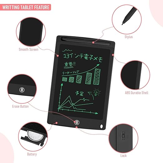 8.5 inch LCD Writing Tablet Pad for Kids. Digital Magic Slate