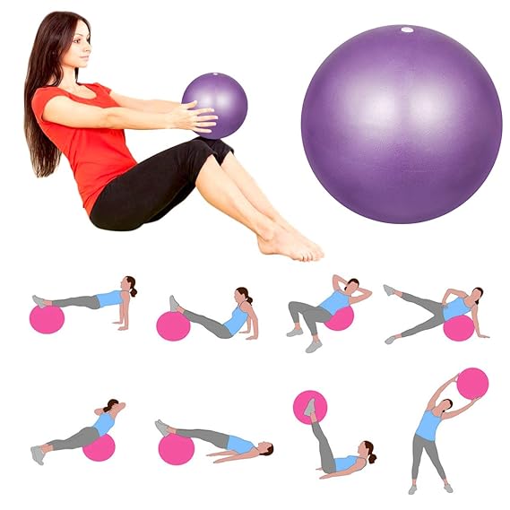 Mini Exercise Ball 9Inch/23Cm Small Yoga Ball Soft Pilate Ball Home Training Abdominal Workouts