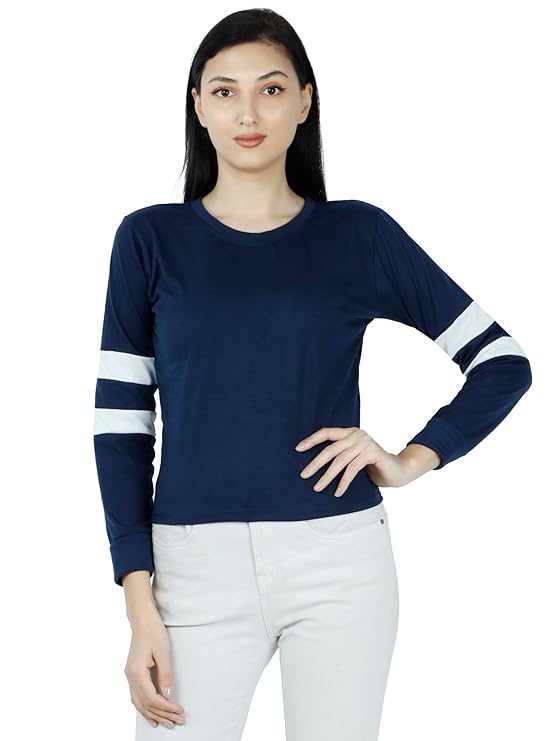 Women's Stylish, Premium & Organic Cotton Full Sleeve T-Shirt