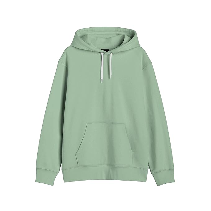 Premium Mens Cotton Fleece Plain Hoodie with Thick String