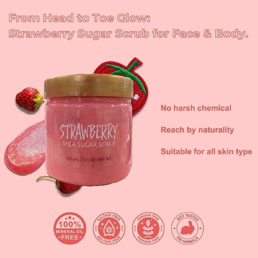 Strawberry Shea Sugar Scrub