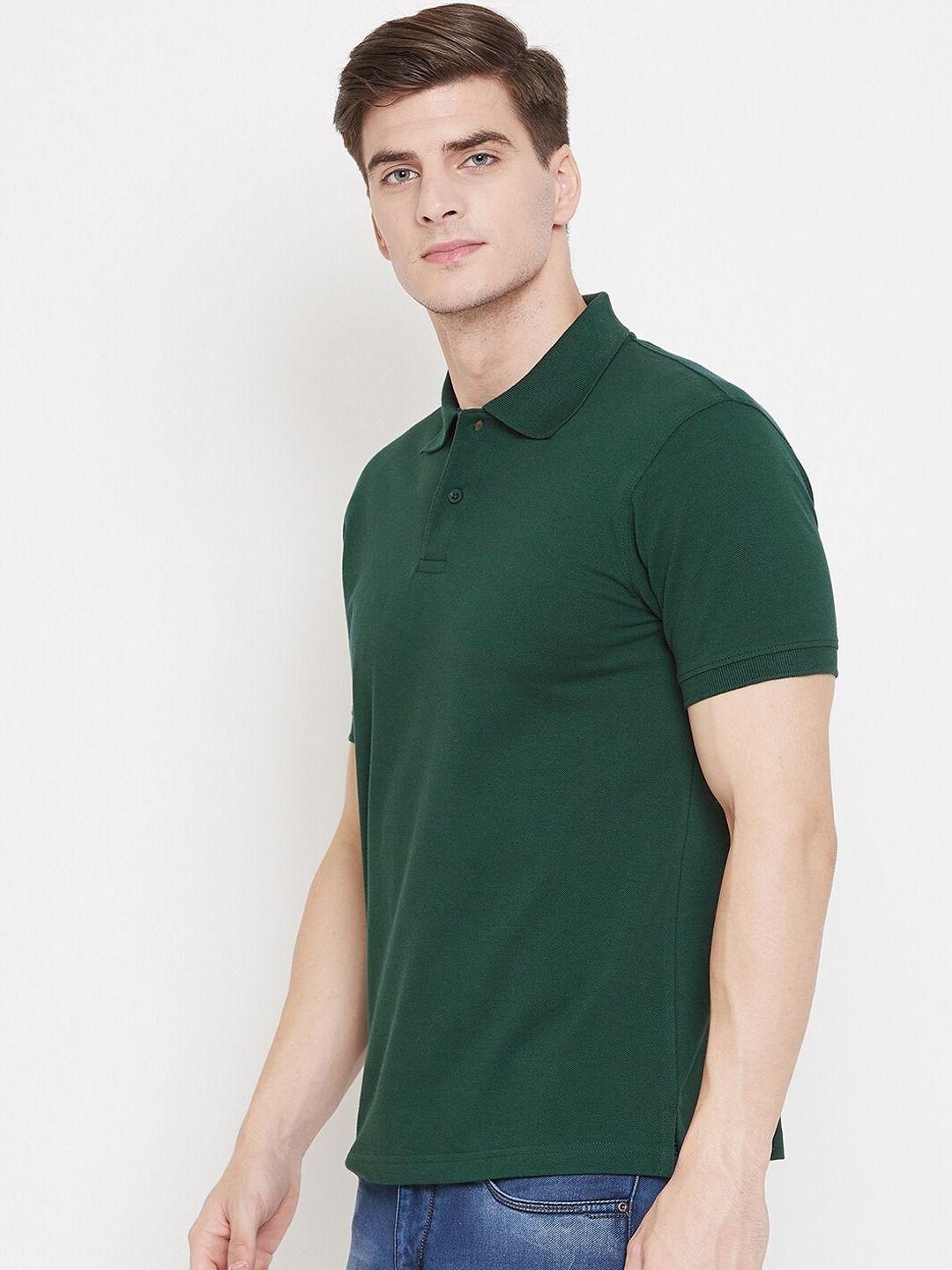 Cotton Blend Solid Half Sleeves Polo T-Shirt