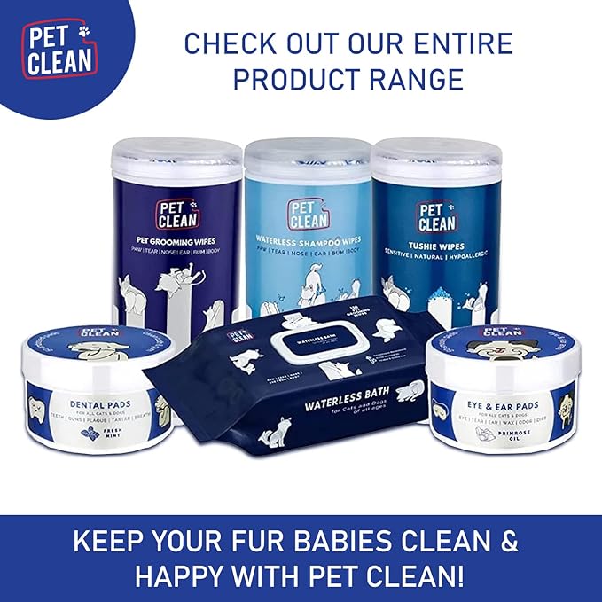 Pet Clean Pet Wipes 100 Counts Wet Wipes for Dogs