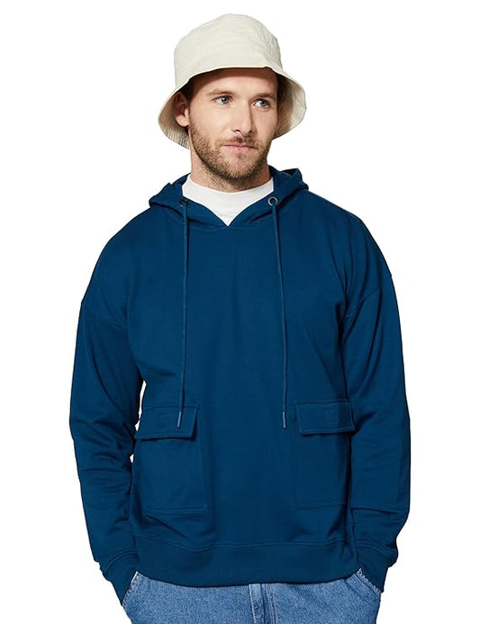 Men's Cotton Rich Heavy Weight Hooded Sweatshirt