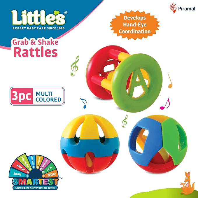 Plastic Grab & Shake Rattles