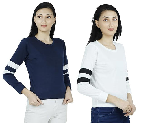 Women's Stylish, Premium & Organic Cotton Full Sleeve T-Shirt