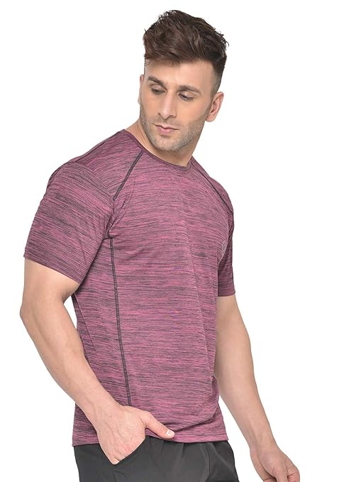 Men's Round Neck Regular Dry Fit Gym Sports Regular Fit T-Shirt